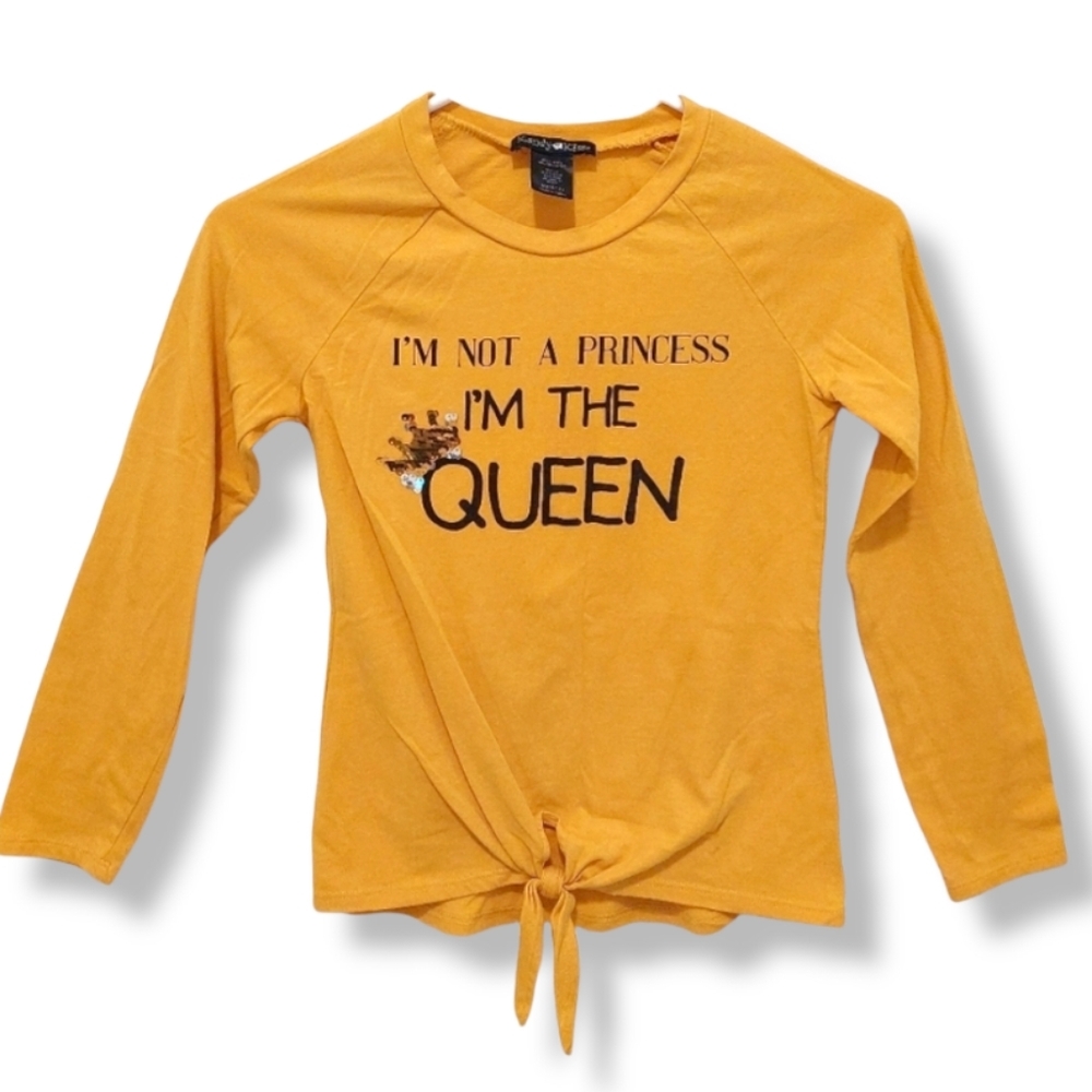Kandy Kiss - Girl's Crew Neck Yellow Blouse Size 10